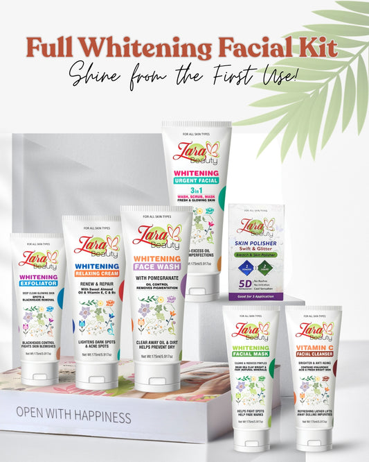 Zara Beauty full whitening facial kit with 3in1 instant whitening urgent facial 